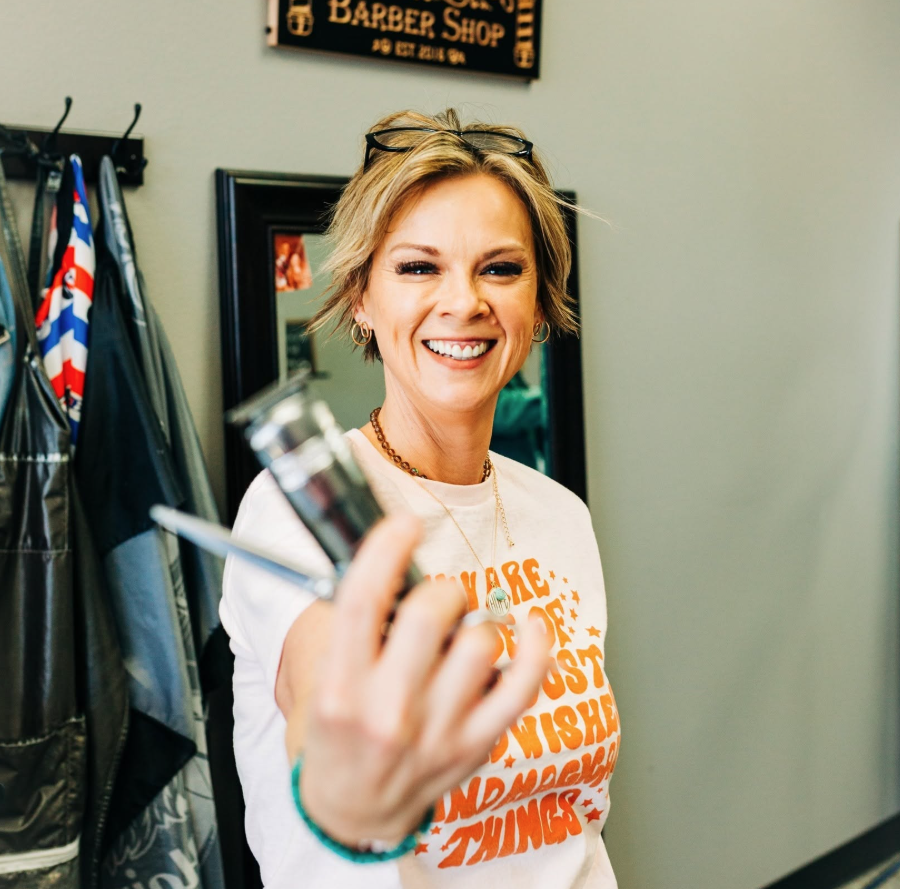 Angi Williams, owner of Dirty Heads Barbershop